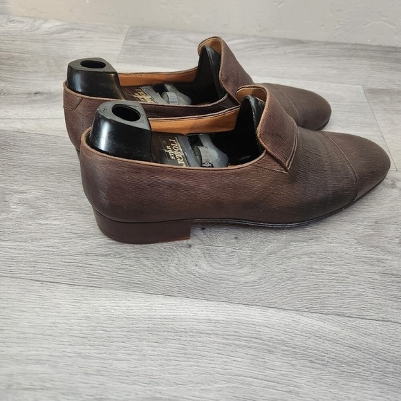 Vintage Star Artioli Dark Brown  Shoes Size 8.5 Leather Loafer Rentro Quality main image 8